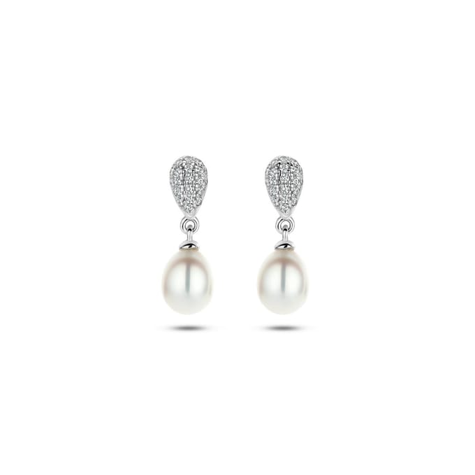 oorhangers parel en zirkonia
