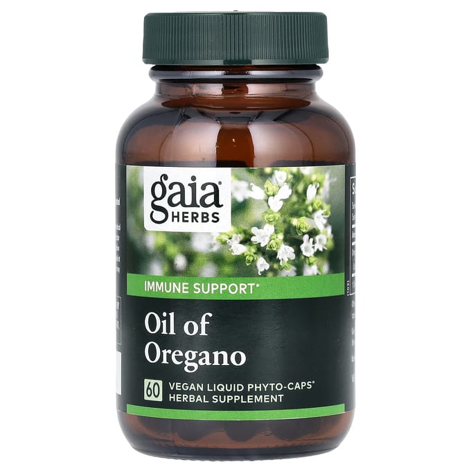Oregano Olie, Vegan Vloeibare Fyto-Caps 60 Tabletten