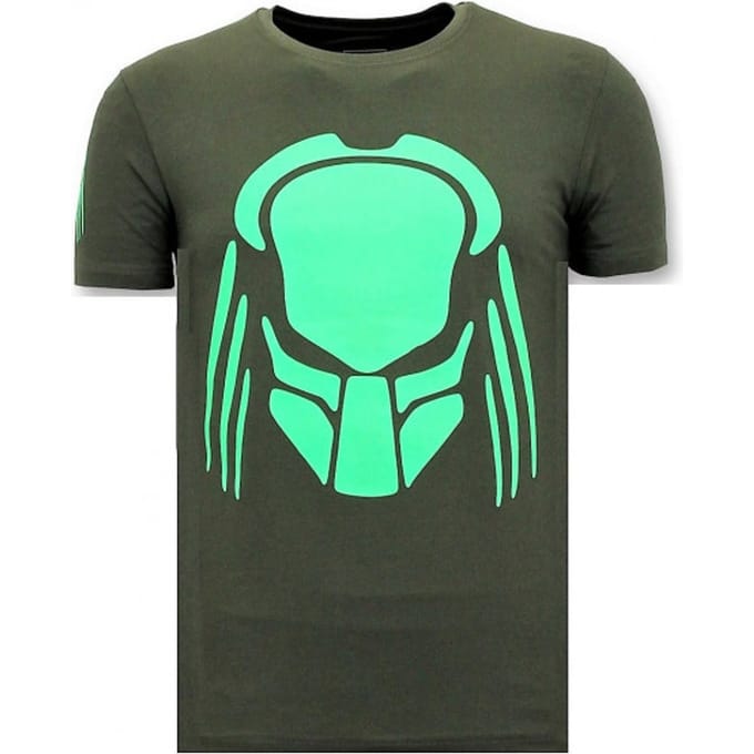 T-shirt Heren met Print - Predator Neon Print - Groen