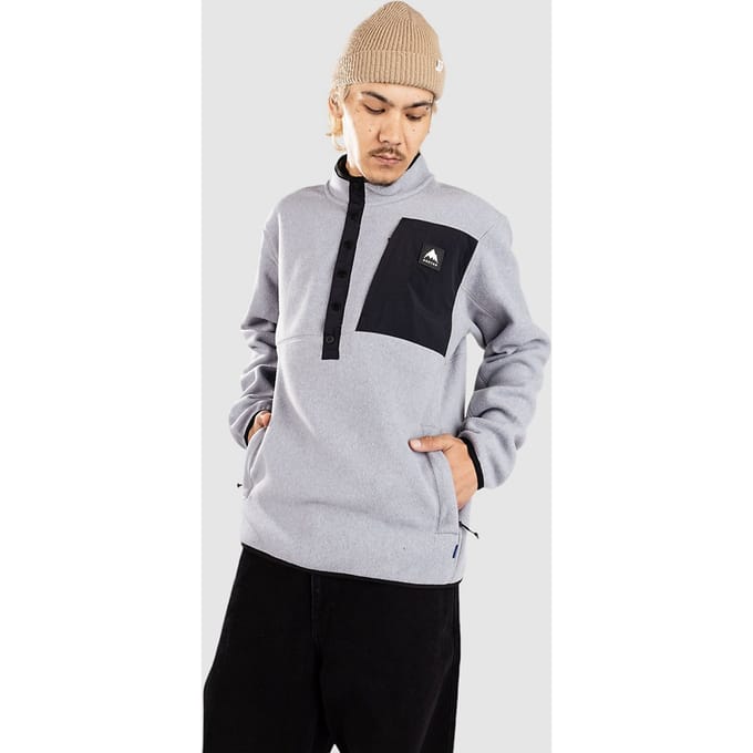 Burton Cinder Half-Zip Fleece Trui grijs