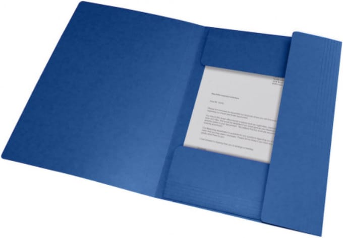 Oxford 400114323 map Karton Blauw A4