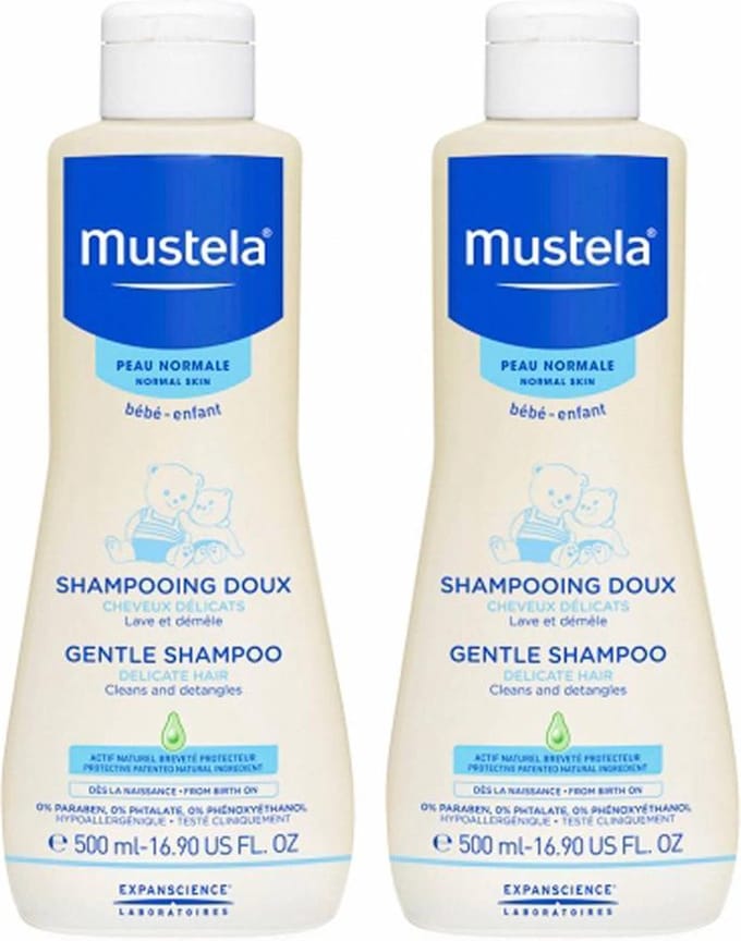 Mustela Gentle Baby Shampoo Multi Pack - 2 x 500 ml