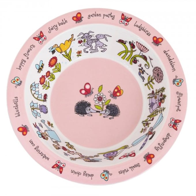 Geheime tuin kinder melamine kom / schaal - Tyrrell Katz