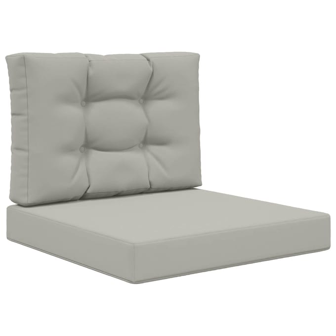 vidaXL - Buitenbankkussen - Polyester - Grijs - 60 - x - 60 - cm