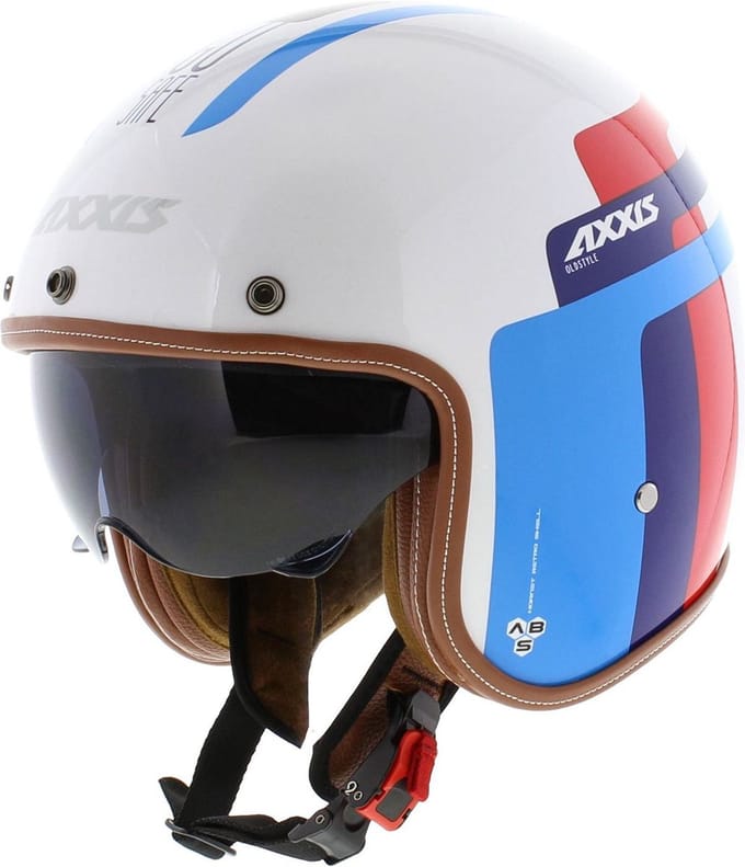 Axxis Hornet SV jethelm Old Style glans blauw S - Motorhelm / Brommerhelm