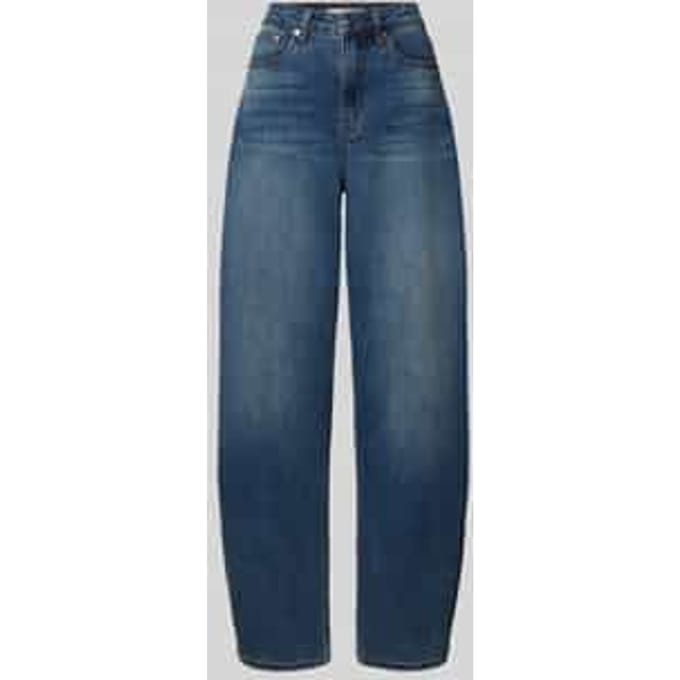 Barrel fit jeans in used-look