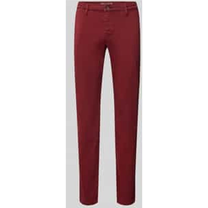 Regular fit broek met riemlussen, model 'Lennox'