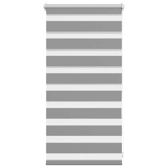 vidaXL - Zebra - rolgordijn - 40,9 - x - 100 - cm - stofbreedte - 36,7 - cm - grijs