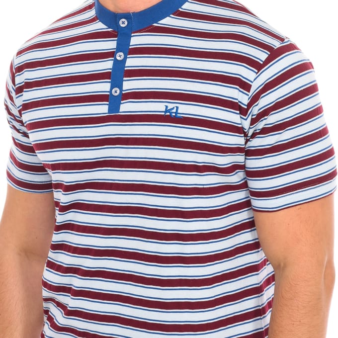 Herenpyjama met korte mouwen en ronde hals KL30000