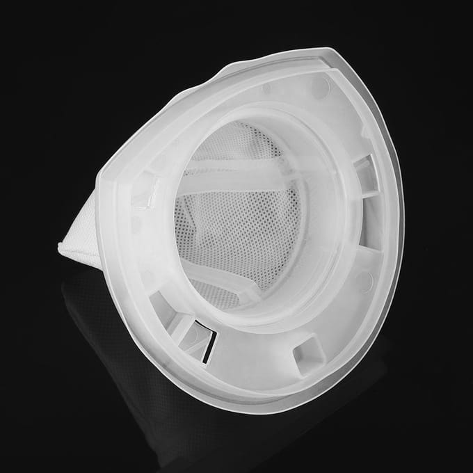 2 Stuks Vervangingsfilter voor Black & Decker VF110 Stofzuiger Dustbuster Filter white