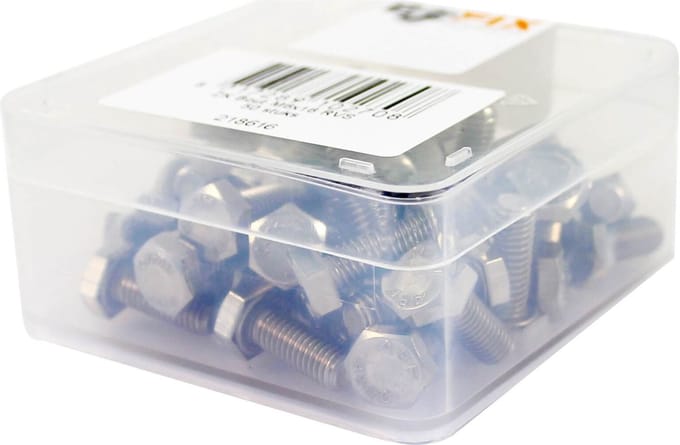 Bofix Zeskant Bout M6 X 16 Mm Rvs 50 Stuks (218616)