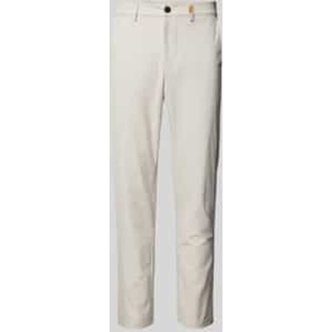 Broek met labeldetail, model 'Steve'
