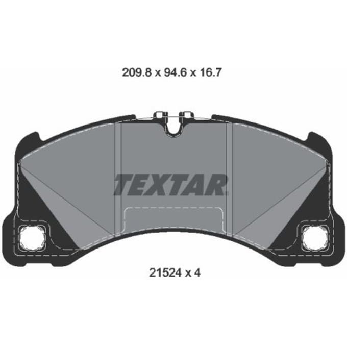 Remblokset TEXTAR 2152401, voor