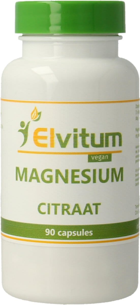 Elvitum Magnesium Citraat - 90 capsules - Minaraalpreparaat