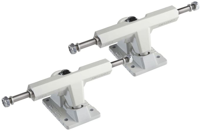 GoldCoast CENTURY C30 130mm Skateboard Trucks White set van 2 stuks wit