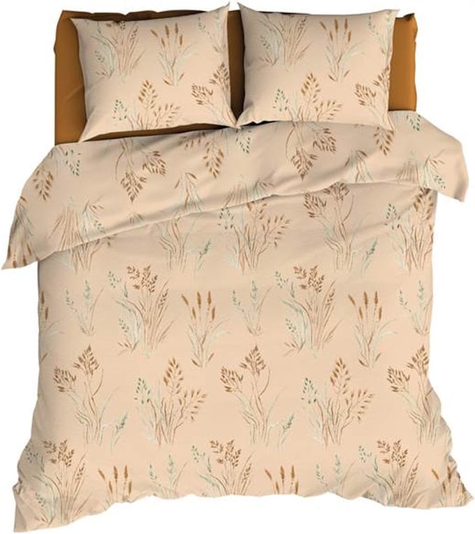 Romanette Les Alpes Dekbedovertrek - Extra breed - 260x200/220 cm - Peach/Terra