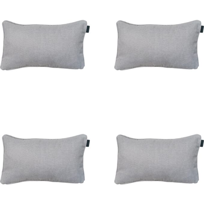 Madison - Sierkussen Napels grey - Ca. 30x50 cm - Set van 4