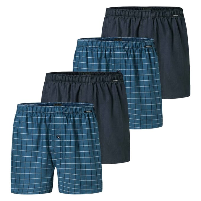 SCHIESSER Geweven boxershorts Verpakking van 4