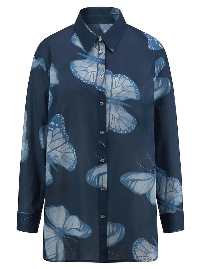 Lange blouse Van Emilia Lay blauw