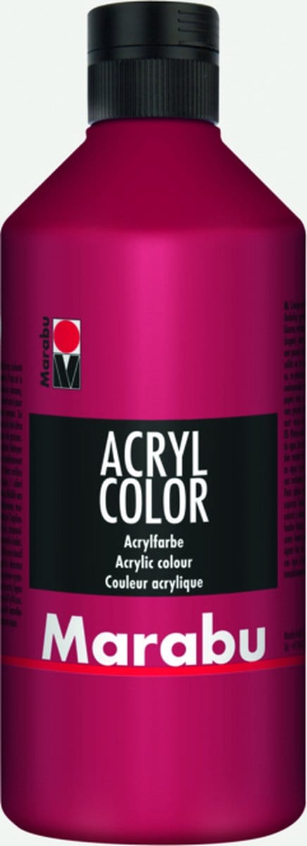 Marabu 12010075032 acrielverf 500 ml Rood Koker