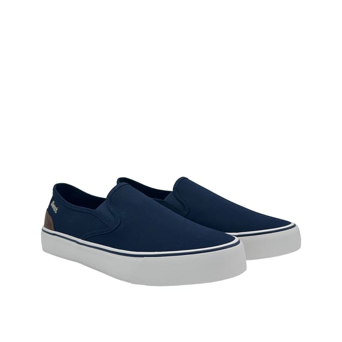 Bench Dalton Canvas Slip On Heren Sneakers in Navy