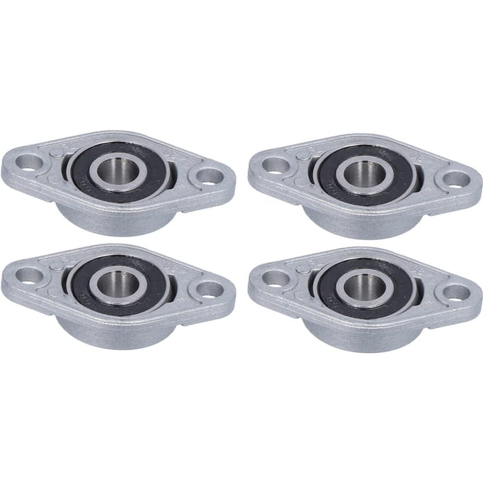 4 stuks flensgemonteerd lager horizontale trapeziumschroef beugel ondersteuning voor 3D-printer T8 gray