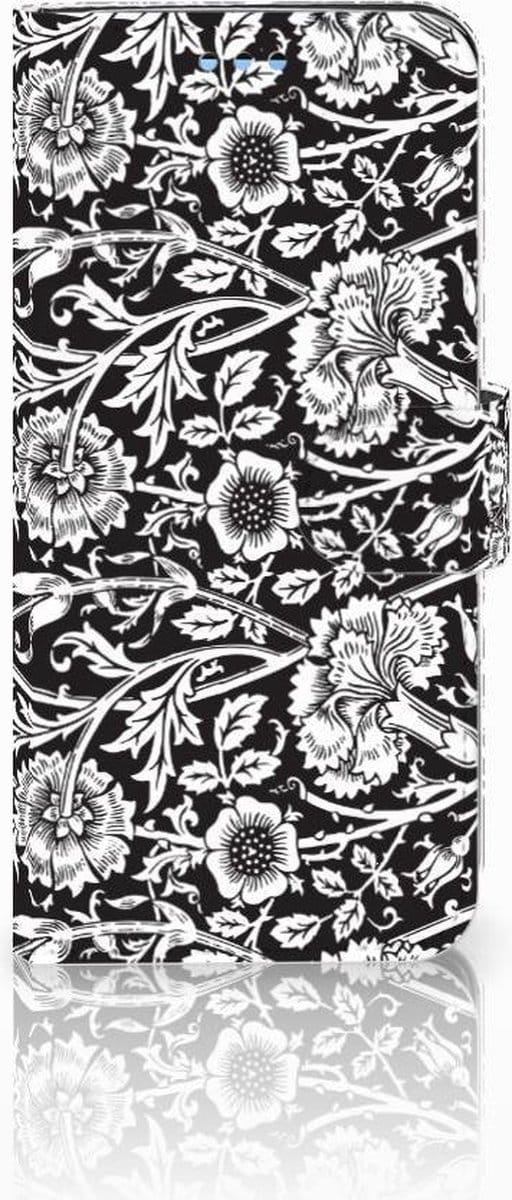 Samsung Galaxy S9 Hoesje Black Flowers