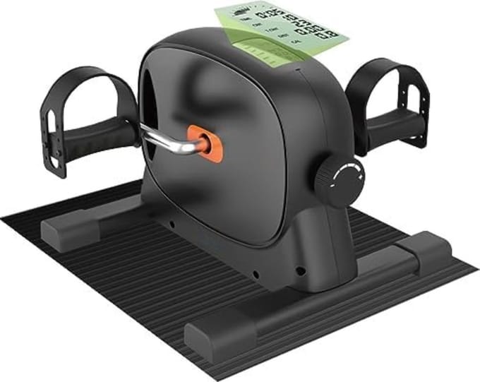 Stoelfiets - Stoelfiets bewegingstrainer - Stoel fiets - 40 x 30 x 30 cm - Zwart