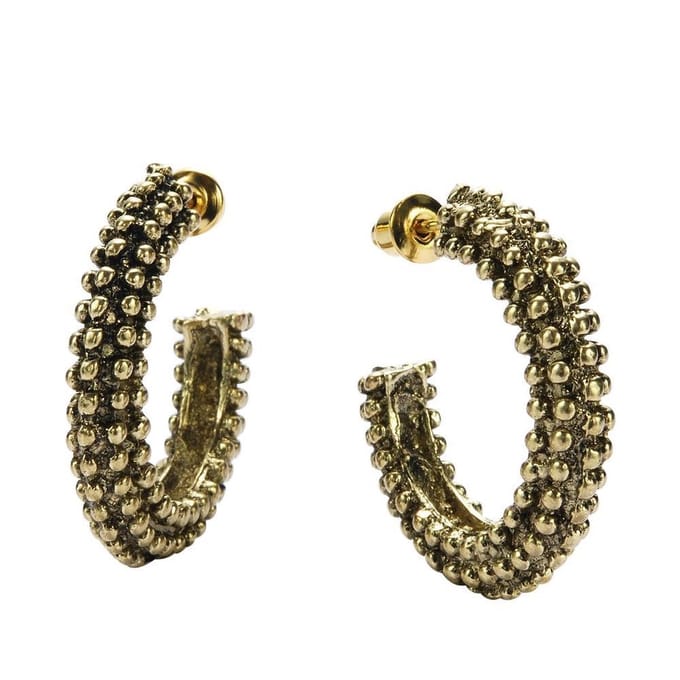 Behave - Oorstekers - Oorringen met structuur - edgy stijl - 2,8 cm