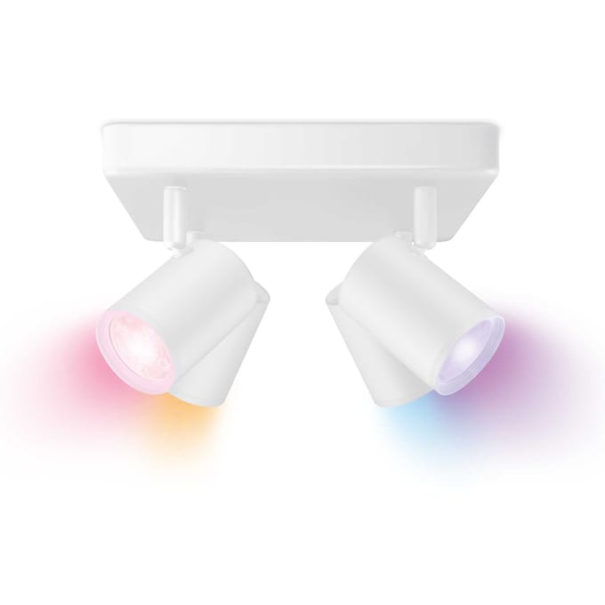 WiZ Imageo 4x Adjustable Smart Spotlight with Square Plate Tunable White & Color White