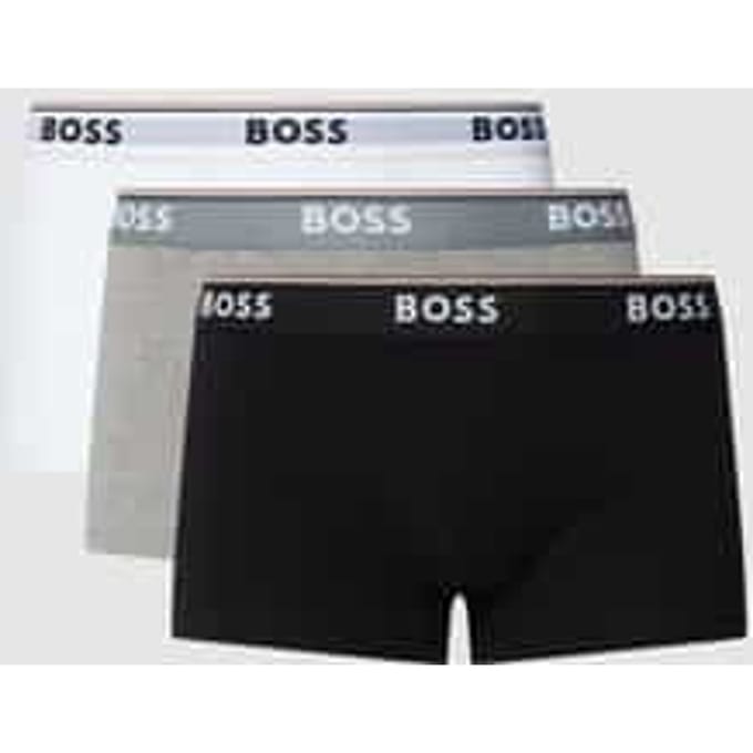 Boxershort met elastische band met logo in een set van 3 stuks