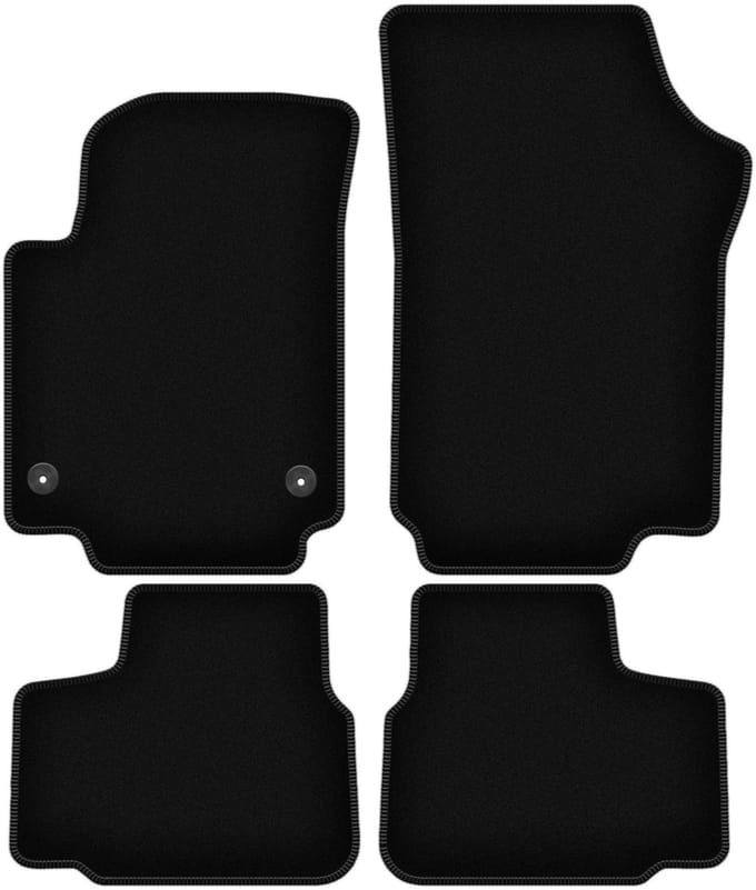 BASIC zwarte velours matten voor: Skoda Citigo hatchback (2011-)