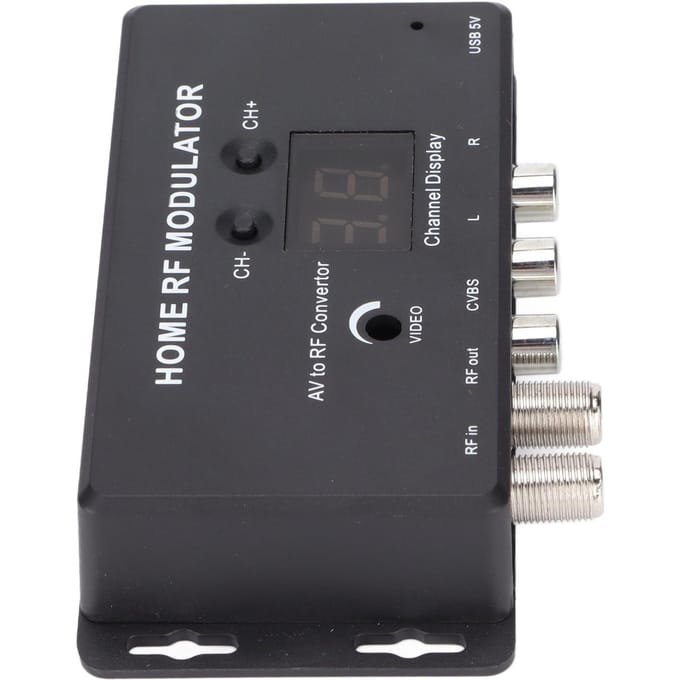 UHF Modulator o en Video naar RF Kanaal Thuis RF Modulator voor DVD Spelers Games Digitaal gray