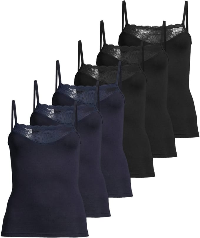 Conta Dames spaghettitop 6 pack Modal