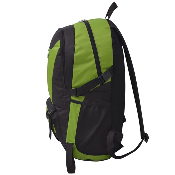 vidaXL - Hiking - rugzak - 40 - L - zwart - en - groen