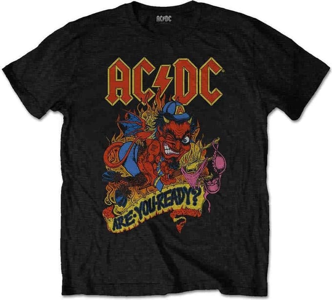 AC/DC - Are You Ready Heren Tshirt - L - Zwart