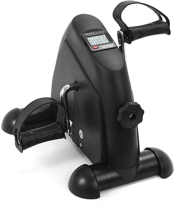 Mini Pedaal Hometrainer - Oefenfiets Bureau - Lage Impact Training - Met LCD Display - 31cm Hoog - Zwart