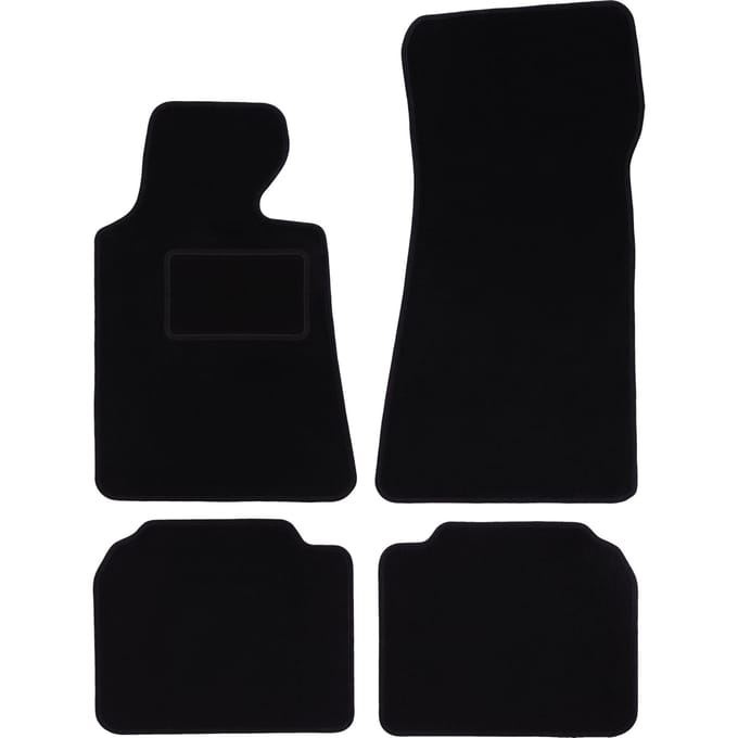 Zwarte veloursmatten voor: BMW 7 E32 sedan (1986-1994)