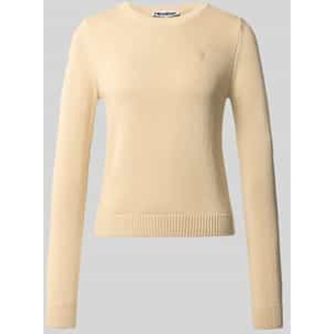 slim fit pullover van puur katoen