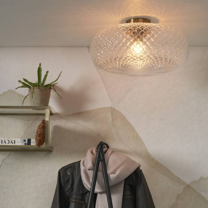 IT´S ABOUT ROMI IT'S ABOUT ROMI plafondlamp Venice, helder, glas, 44 cm, E27