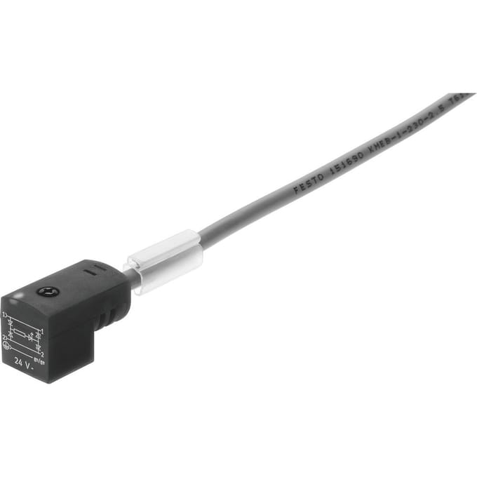 Festo Plug met kabel 3-Pins Vorm C 2.5m - 30943