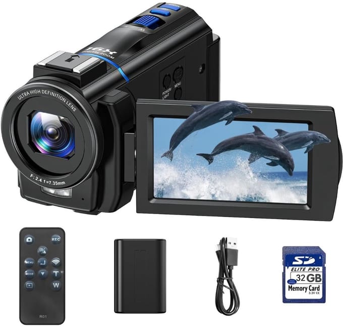 DailySupplies® Handycam - Videocamera - Vlog Camera voor Beginners