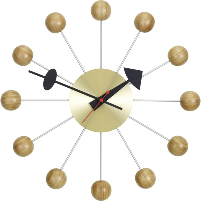 Vitra - Ball Clock - kers - bruin