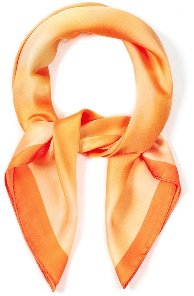 Zomersjaals met bloemenprint, casual, polyester, dagelijkse accessoires Oranje