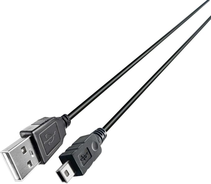 Grundig Kabel Usb-a-usb Mini-b 2.0 2m Usb-aansluiting 1 Meter Lengte - Pvc