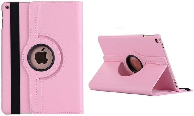 Apple iPad 10.2 (2019 / 2020 / 2021)  360°  - Draaibare Hoes - Licht Rose