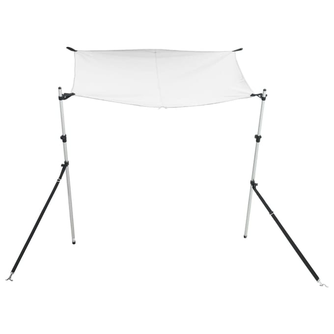 vidaXL - Schaduwdoek - T-top - 170x208x(115-183) - cm - wit