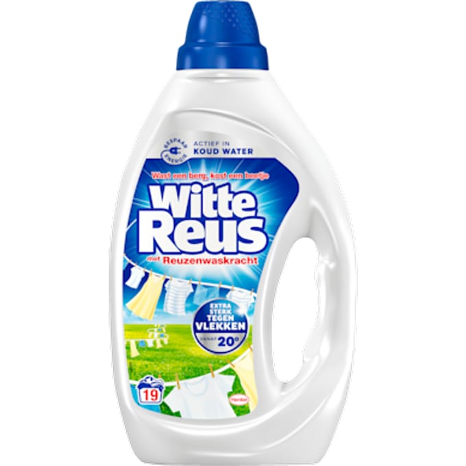 Witte Reus Wasmiddel Gel 19 Wasbeurten - 855 ml