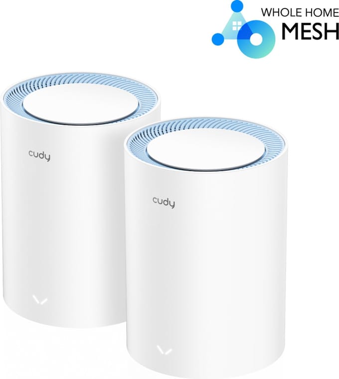 Cudy M1200 2-PACK Access Point - Dual-Band Wi-Fi 5 - 2,4/5 GHz - Wit