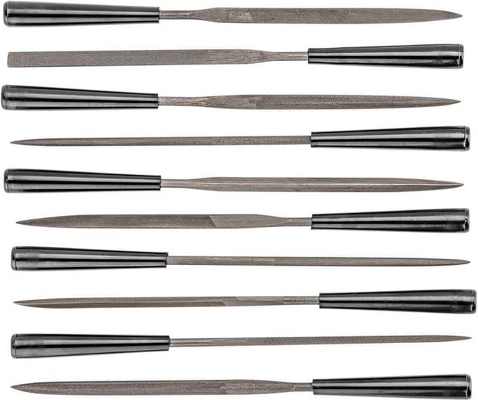 Naaldvijlen set - 140 x 3mm - 10 stuks